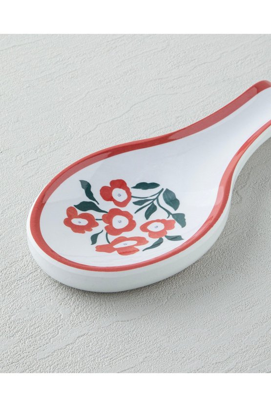 Bright Parade Melamin Kaşıklık Mutfak Gereci 24 cm Kırmızı - Beyaz