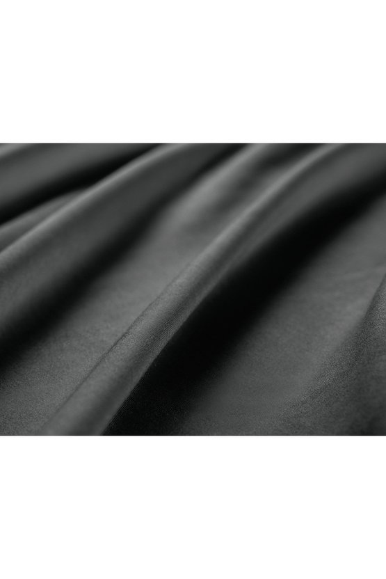 Ciel King Size Lastikli Saten Çarşaf - Koyu Gri