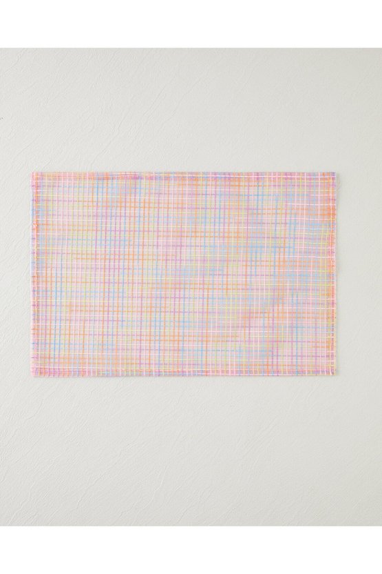 Galaxy Stripes Polyester 4lü Amerikan Servis 30x45 cm Pembe