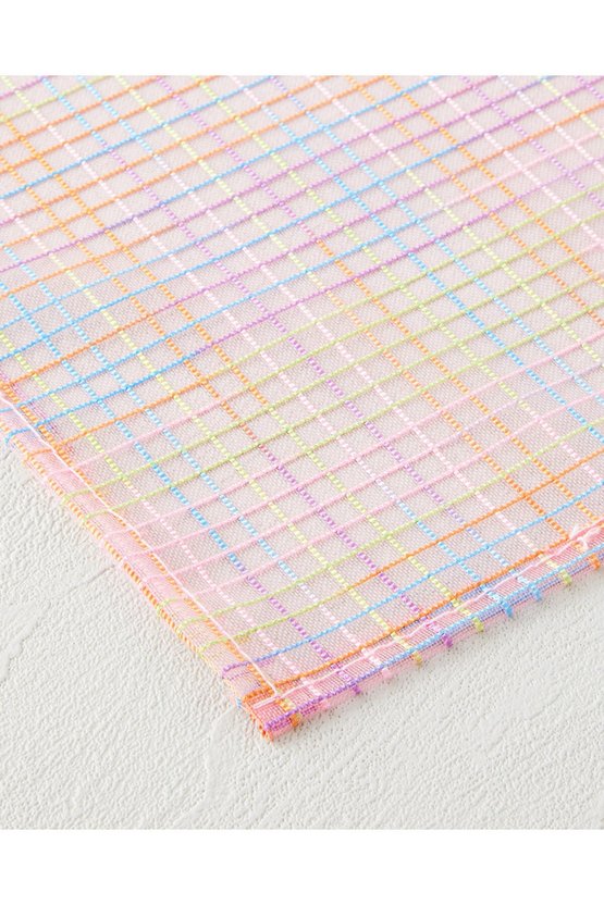 Galaxy Stripes Polyester 4lü Amerikan Servis 30x45 cm Pembe