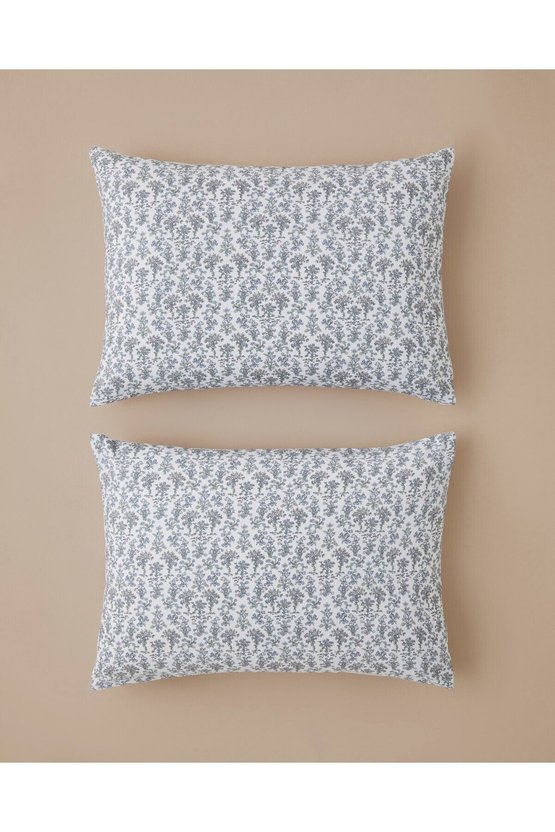 Fiore Kolay Ütülenir 2li Yastık Kılıfı 50x70 cm Mor