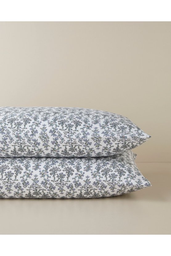 Fiore Kolay Ütülenir 2li Yastık Kılıfı 50x70 cm Mor
