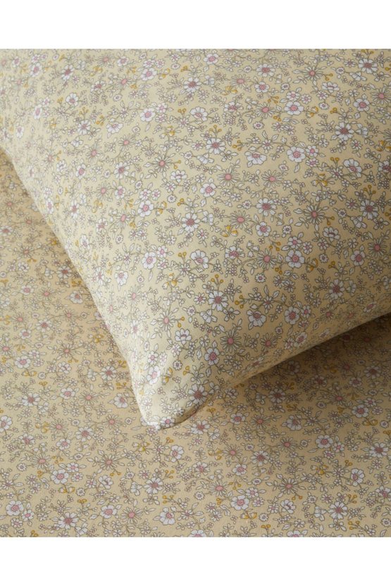 Petty Chic Kolay Ütülenir Çift Kişilik Nevresim Seti 200x220 cm Açık Sarı