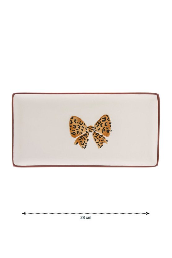 Fiyonk Baskılı Seramik Sunum Tabağı 28 cm
