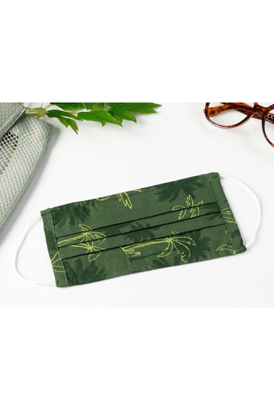 Palms Pamuk Maske 9,5x18 Cm Koyu Yeşil