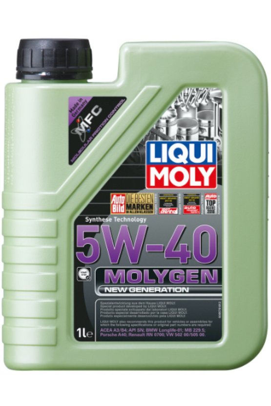 Molygen New Generation 5W-40 (1 Litre) Yeni Üretim Tarihli