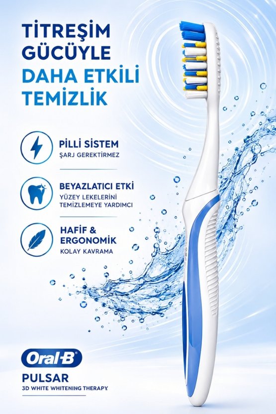 Pulsar 3D White Whitening Therapy Soft Pilli Diş Fırçası
