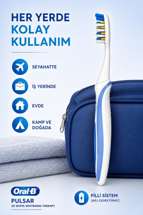 Pulsar 3D White Whitening Therapy Soft Pilli Diş Fırçası
