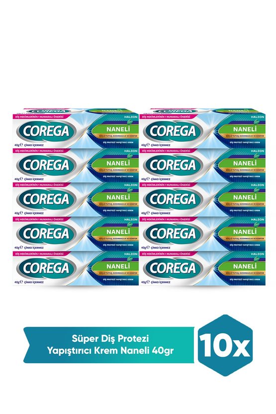 Süper Protez Yapıştırıcı Krem 40 Gr x10 Adet