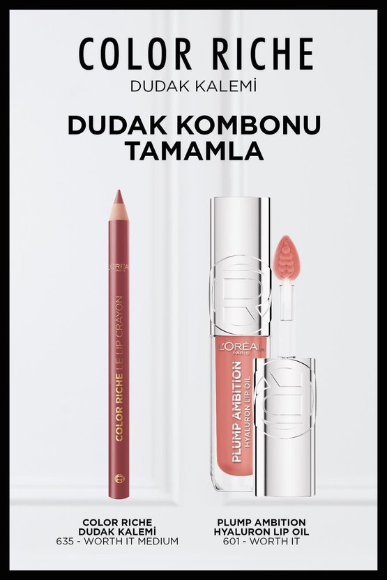 LOréal Paris Color Riche Dudak Kalemi - 635 Worth It Medium