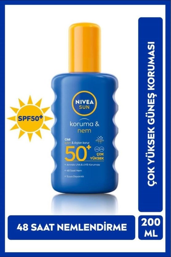 Eşit Ve Hızlı -PSf50, Suya Dayanıklı, Uvauvb Korumalı Güneş Koruyucu Sprey 200ml, S.GÜZELLİK
