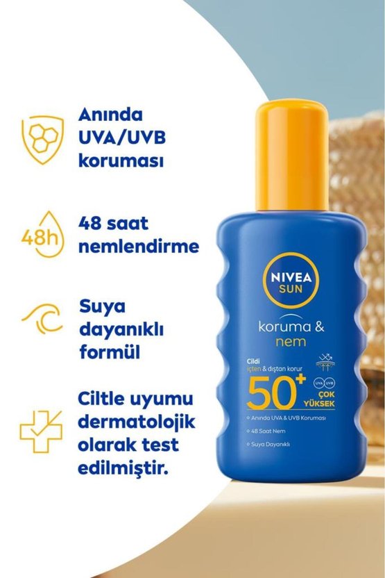 Eşit Ve Hızlı -PSf50, Suya Dayanıklı, Uvauvb Korumalı Güneş Koruyucu Sprey 200ml, S.GÜZELLİK