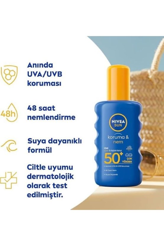 Sun Koruma& Nem Spf 50+ Leke Karşıtı Güneş Spreyi 200 ml