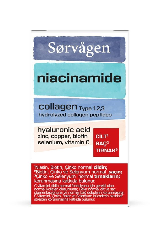 Niacinamide Collagen  Kolajen Hyaluronic Acid Tablet