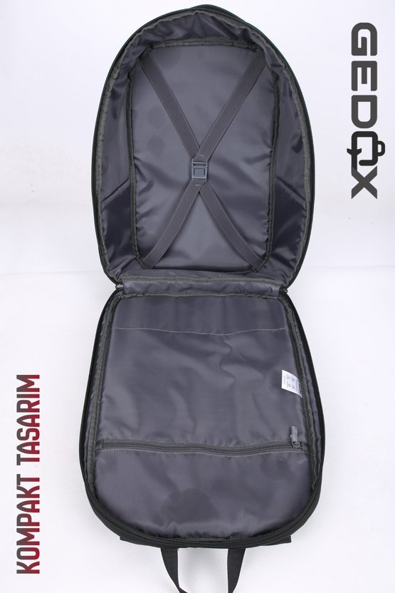 Siyah Su Geçirmez 25 Litre Geniş Hacimli Seyahat ve Laptop Sırt Çantası Valiz Tipi Gezi ve İş