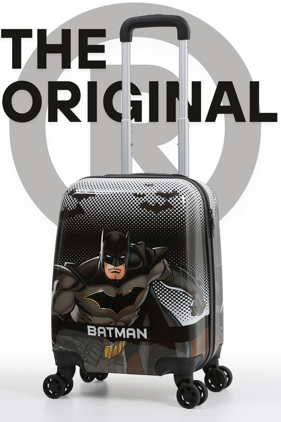 Kids Batman Lisanslı Siyah Çocuk Valizi | Darbeye Dayanıklı
