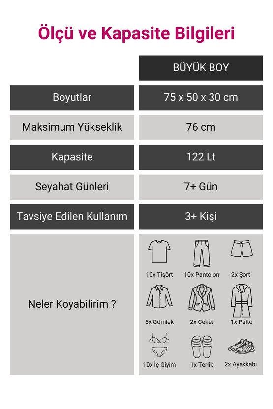Abs Siyah Büyük Boy Valiz 600.01-B