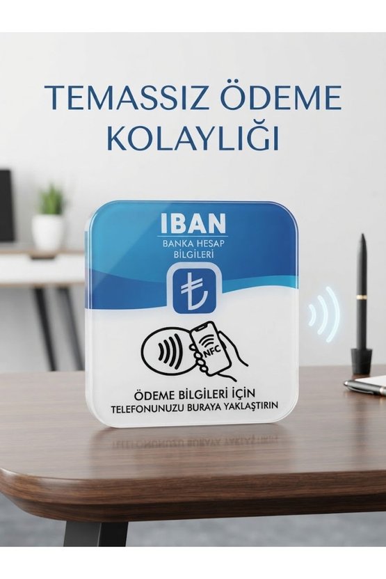 10 adet Ödeme ve İban Bilgi NFC Kartı