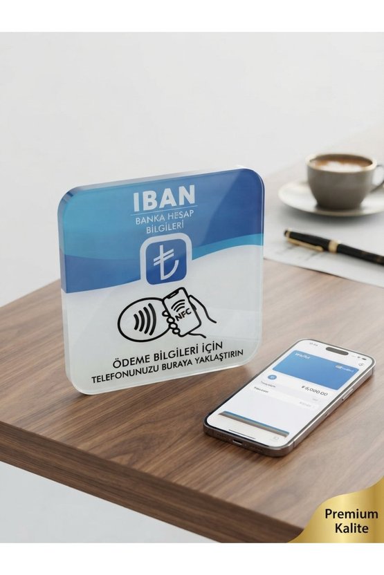 10 adet Ödeme ve İban Bilgi NFC Kartı
