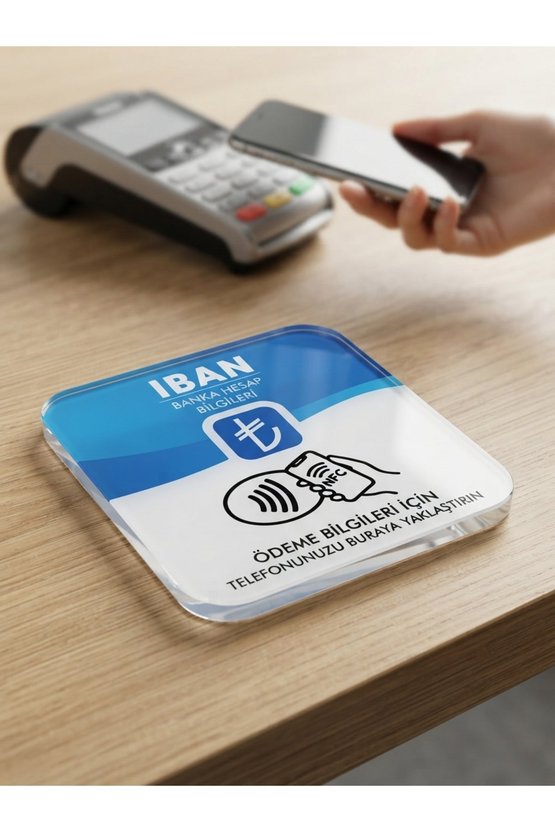 10 adet Ödeme ve İban Bilgi NFC Kartı