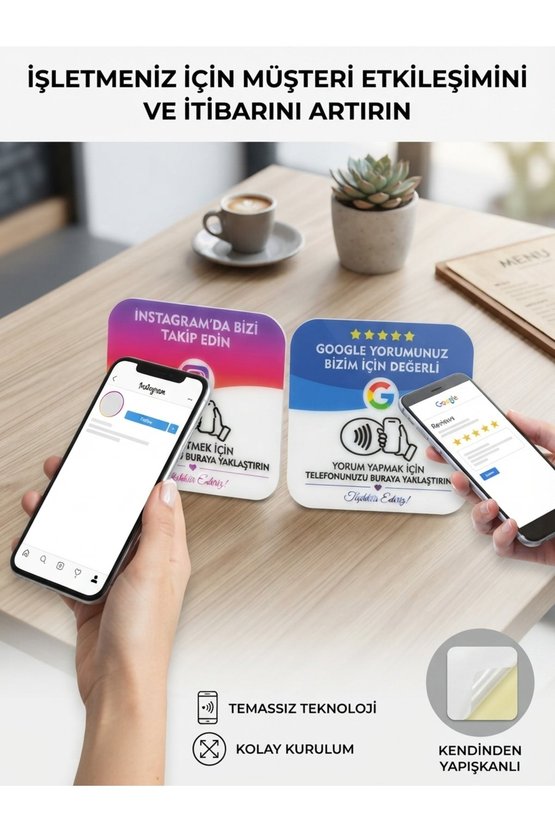 NFC İnstagram Takip Kartı (20 adetli set)