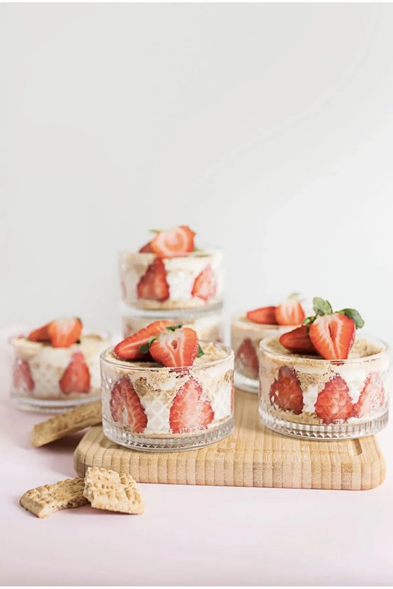 6lı Cam Kase Magnolia-magnolya Puding Kasesi Çerezlik 200 ml 6 lı Cam Kase