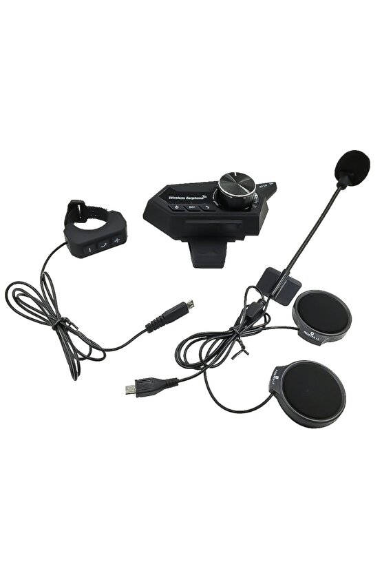Motosiklet Kask Bluetooth Kulaklık Interkom Su Geçirmez Kablosuz Kulaklık Mikrofonlu Intercom