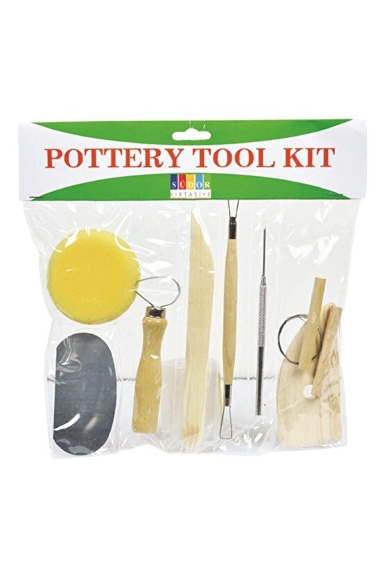 Seramik Başlangıç Seti 8 Parça (Potery Tool Kıds)