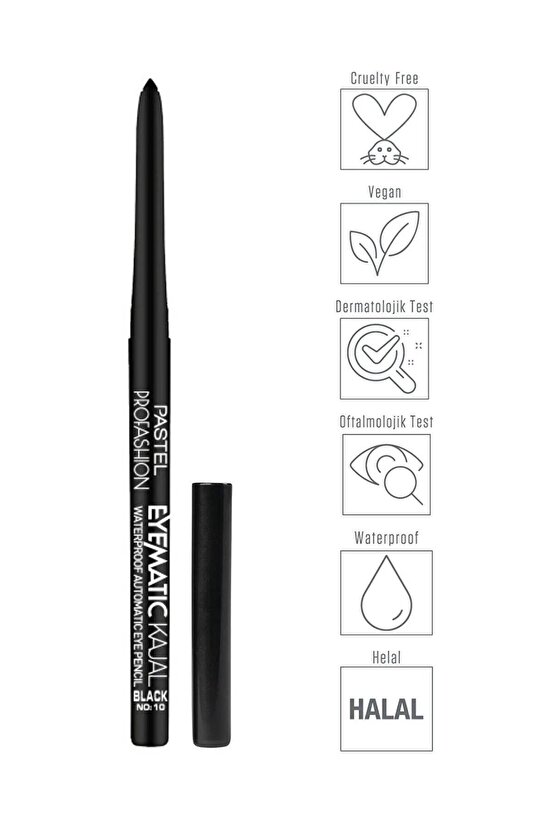 Eyematic Kajal Waterproof Automatic Eye Pencil - Kajal Suya Dayanıklı Göz Kalemi