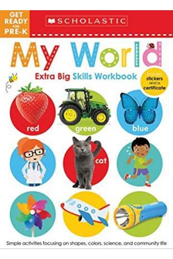 Get Ready for Pre-k Extra Big Skills Workbook: My World | İngilizce Çocuk Etkinlik Kitabı