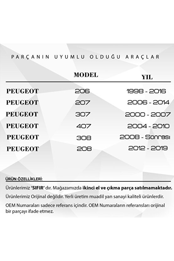 Peugeot, Citroen Için Yakıt Depo Şamandıra Kapağı Ve Contası