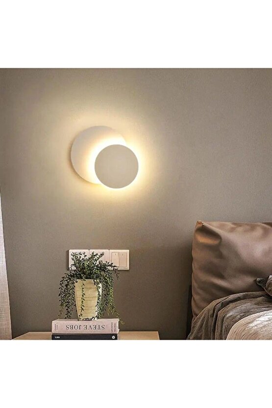 Alüminyum Kasa, Elektrikle Çalışır, 6 Watt 3000K Günışığı Led Aplik, Banyo, Balkon, Yatakbaşı Apliği