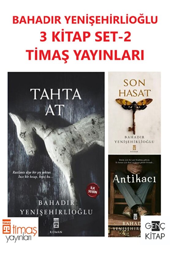 Bahadır Yenişehirlioğlu 3 Kitap Set 2 Son Hasat-antikacı-tahta At