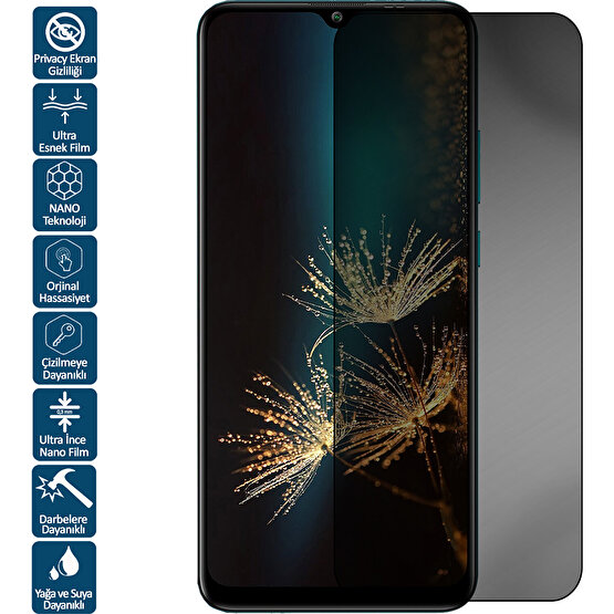 Wontis Tecno Spark 9 Privacy Hayalet Nano Ekran Koruyucu Film