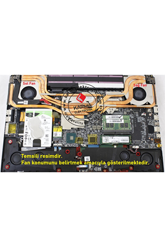 MSI GE63 Raider RGB 8RF-426TR, 8SE-260TR Notebook Gpu,Vga Ekran Kartı Fanı (msi) L