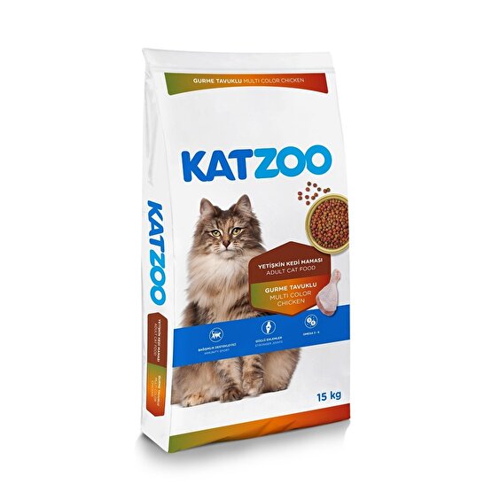 Katzoo Gurme Tavuklu Kedi Maması Yetişkin15 kg aldamama