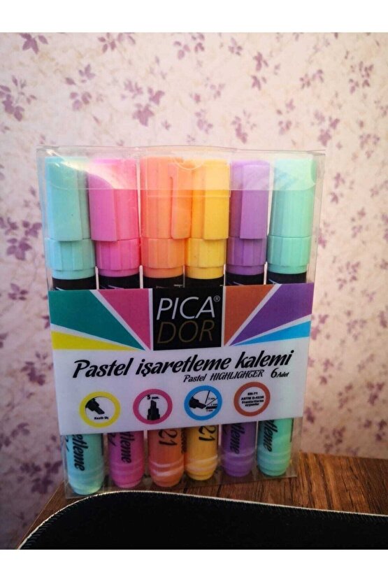 Pıcador Pastel Işaretleme Kalemi 6 Renk (melisa)