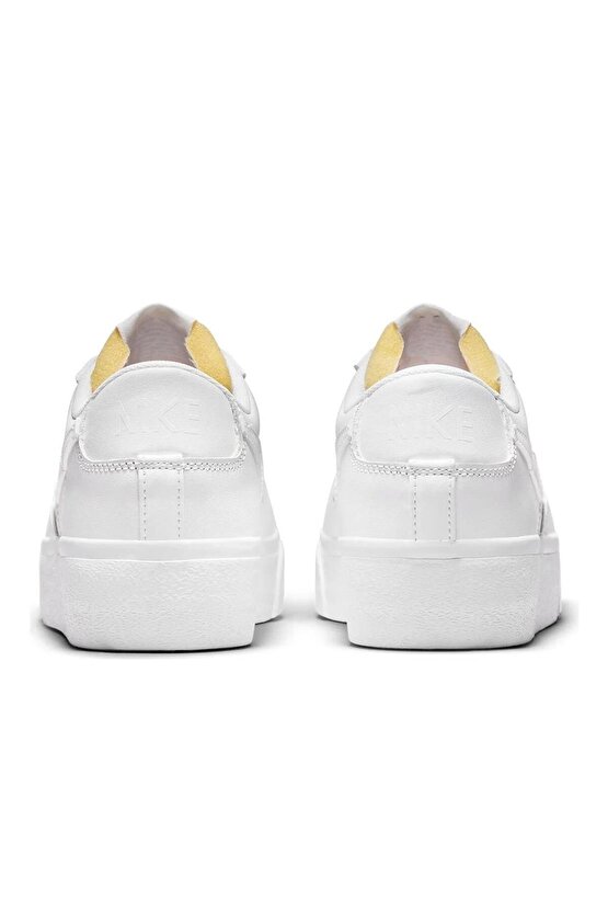 Blazer Platform Leather Unisex Sneaker Hakiki Deri Beyaz Spor Ayakkabı 3cm
