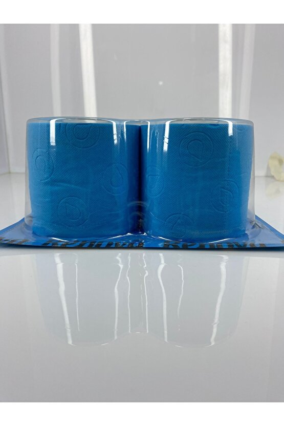 Renova Renkli Tuvalet Kağıdı Mavi 2li Pvc Şeffat