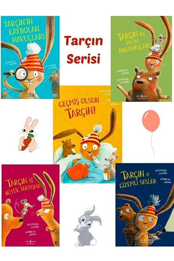 5 Kitap Set Tarçın Kaybolan Havuçları, Gizemli Sesler, En iyi Arkadaşları, Geçmiş Olsun, İş Kültür