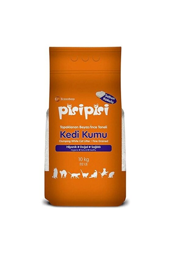 Neo Pet Market Pisi Pisi Sabunlu Topaklanan Bentonit Kalın Taneli Kedi Kumu 10 Kg (12 LİTRE)-1adet