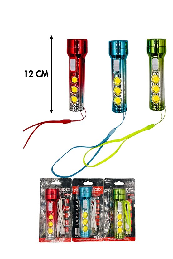 Usb Şarjlı Kitap Okuma Işığı Acil Durum El Feneri - Uzun Menzilli Çok Fonksiyonlu Deprem El Feneri