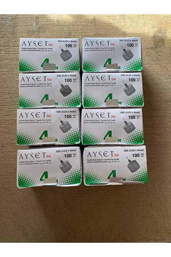 FINE INSULIN IGNE UCU NO:4 MM AYSET FINE * 8 KUTU