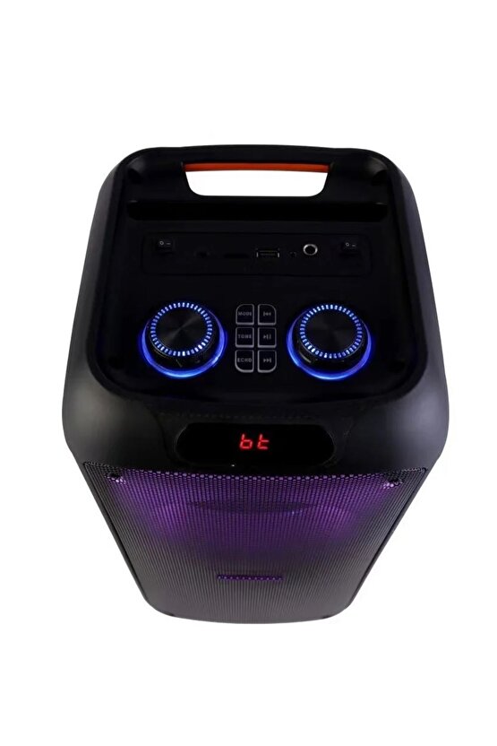 Bluetooth Şarjlı Hoparlör Mikrofonlu Bass Kabin Party Speaker Toplantı Okul Seminer Hoparlörü