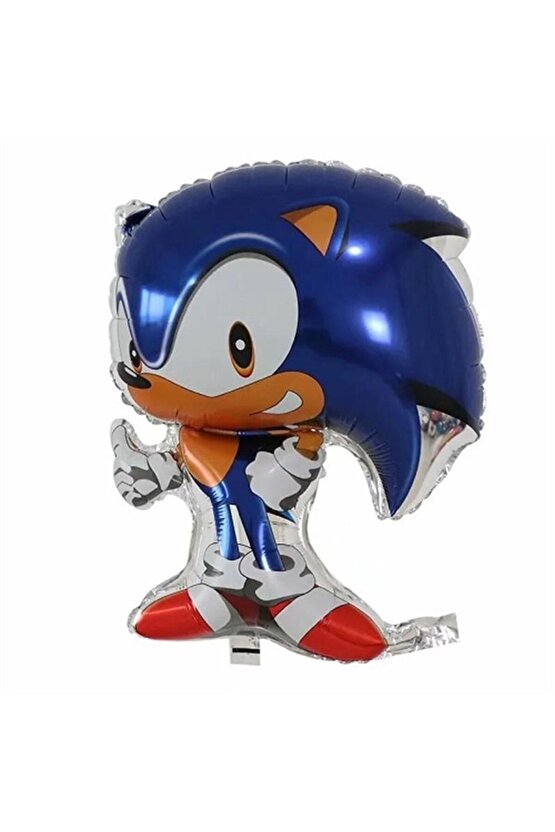 Sonic Tilki Konsept 2 Yaş Balon Set Sonic Doğum Günü Kırmızı Balon Set