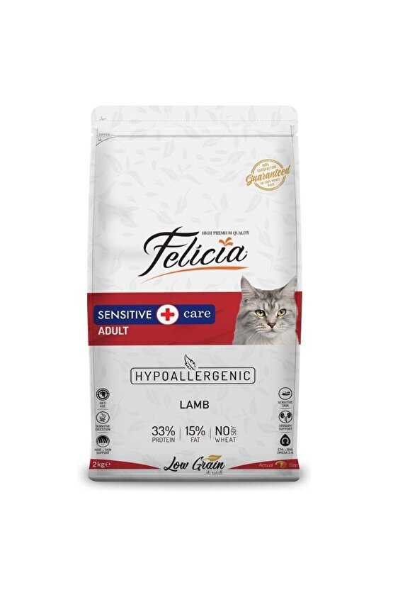 Hypoallergenic Kuzu Etli Düşük Tahıllı Yetişkin Kedi Maması 2kg