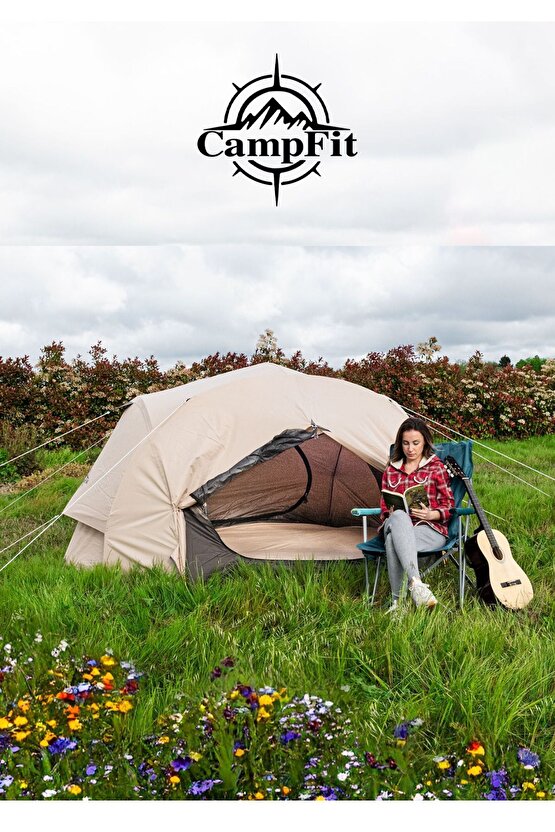 Campfit 2-3 Kişilik Outdoor 4 Mevsim Dayanıklı Kamp Çadırı