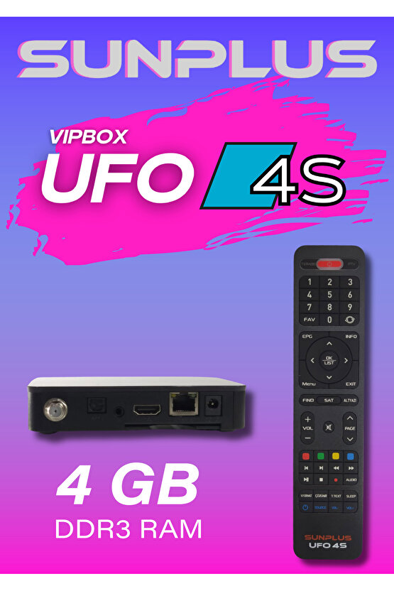 Vıpbox Ufo 4S Uydu Alıcısı