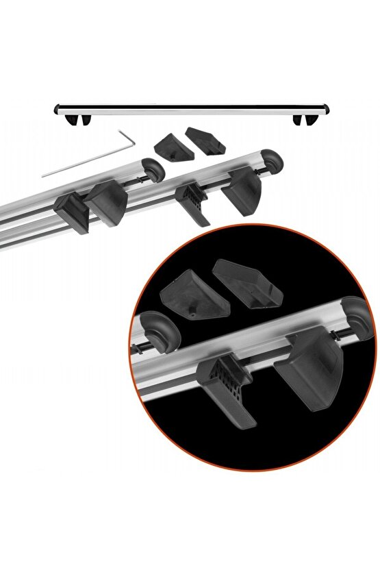 Araç Üstü Ara Atkı Tavan Barı Bagaj Ayakları Taşıyıcı Üstten Sıkma 110cm Pençe Model