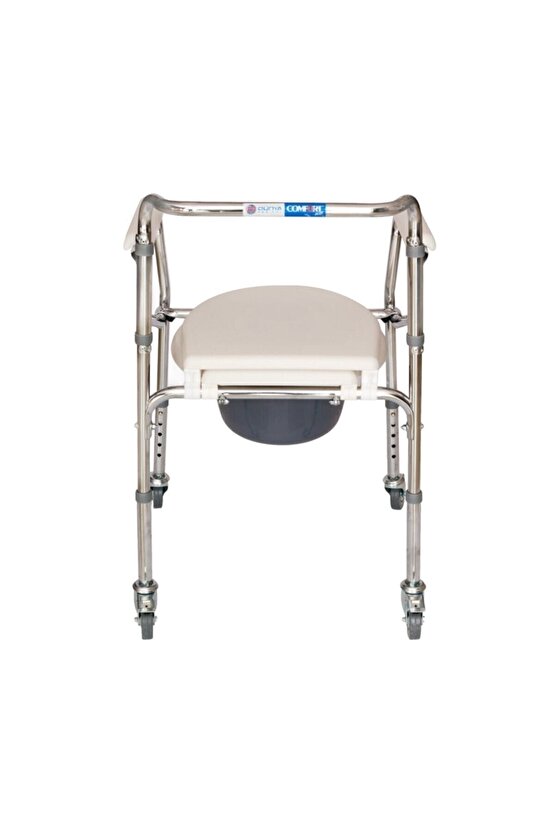 Kovalı Komot Hasta Tuvalet Ve Banyo Özellikli Tekerlekli Sandalye Dm696